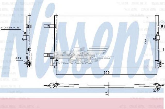 Condensador aire acondicionado NISSENS 940430