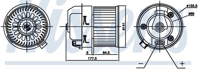 87399 Nissens motor eléctrico, ventilador habitáculo