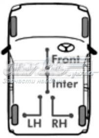 8943240310 Isuzu cable de freno de mano trasero derecho