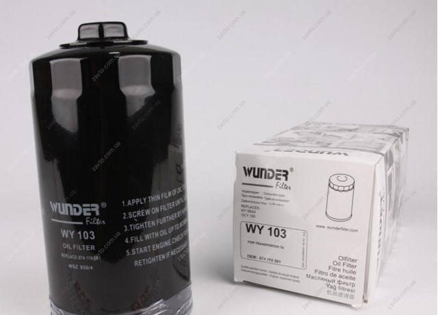 Filtro de aceite Wunder WY103 precio, desde 8,20 EUR
