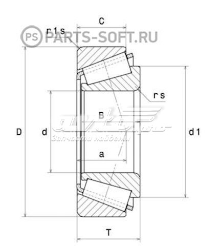 HR30207J NSK cojinete, palier, eje trasero, interior