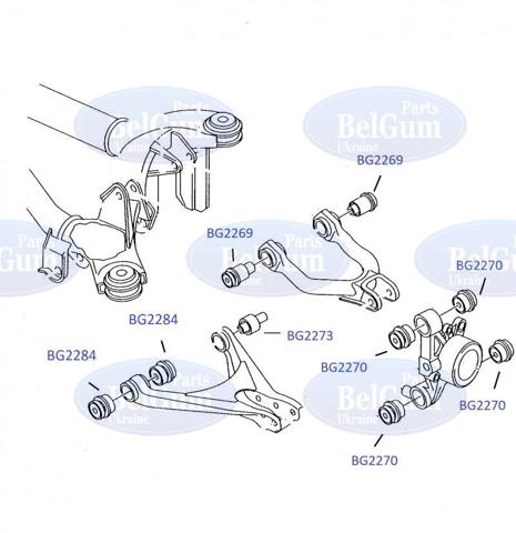 Buje de mangueta trasera Belgum BG2270