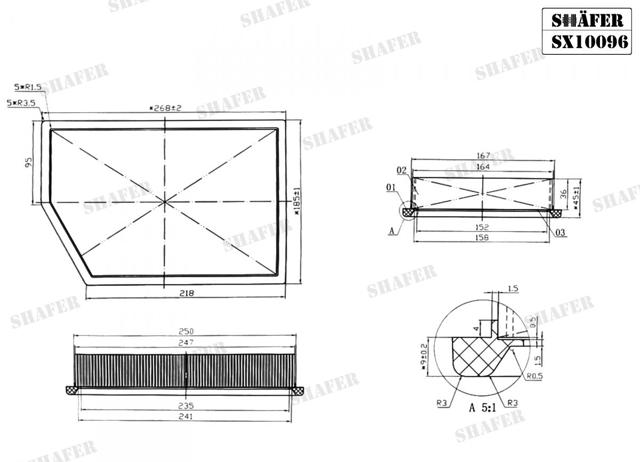 Filtro aire Shafer SX10096