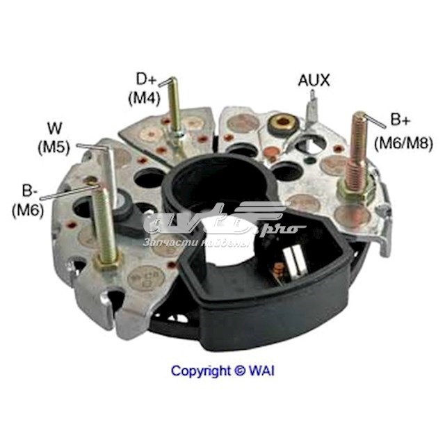 IBR590 Transpo alternador diodo puente rectificador