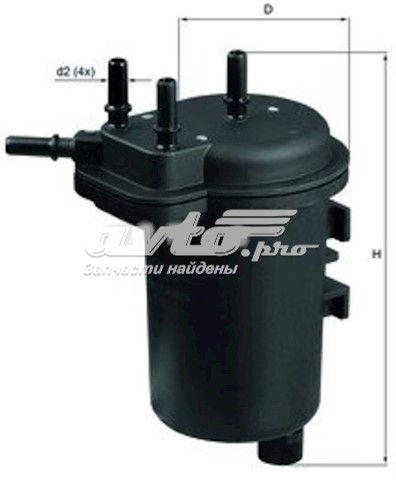 Filtro combustible Mahle Original KL432 precio, desde 17,12 EUR