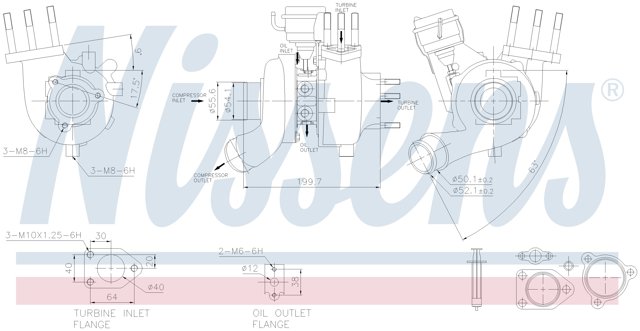 93228 Nissens turbocompresor