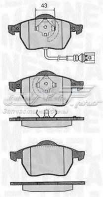 Pastillas de freno delanteras MAGNETI MARELLI 363916060136