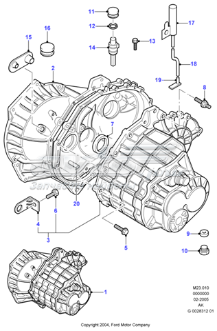 1124233 Ford caja de cambios mecánica, completa