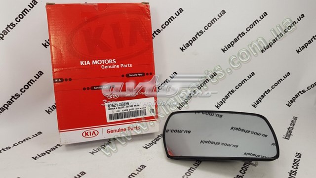 876212K050 Hyundai/Kia cristal de espejo retrovisor exterior derecho