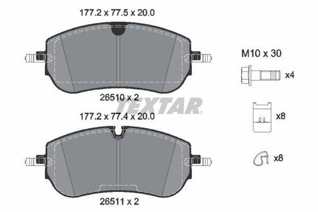 Comprar LR174900 Land Rover Pastillas delanteras de freno