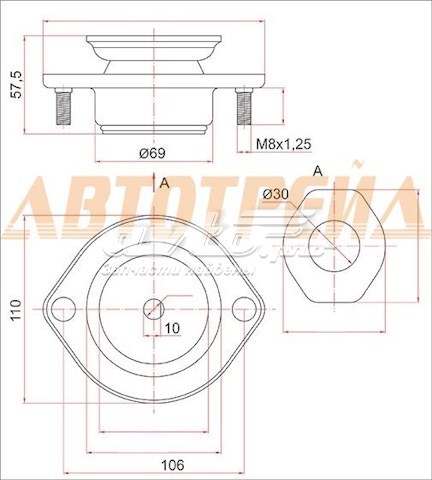 Soporte amortiguador delantero para Daihatsu YRV (M2)