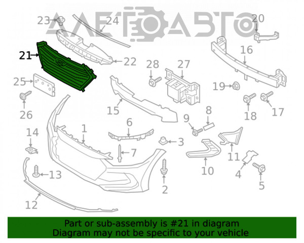 Rejilla Hyundai/Kia 86351F2000