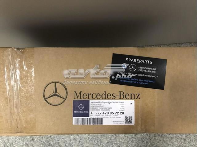 Disco de freno trasero 2224200572 Mercedes