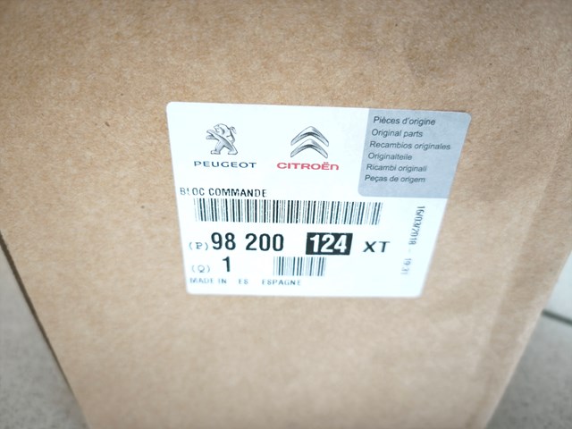98200124XT Peugeot/Citroen Conmutador derecho de la columna de dirección