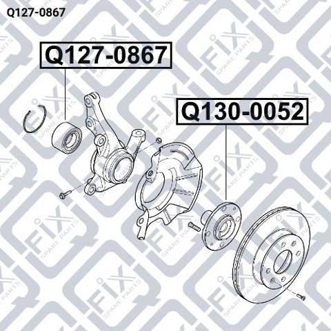 Q1270867 Q-fix Rodamientos de rueda delantero