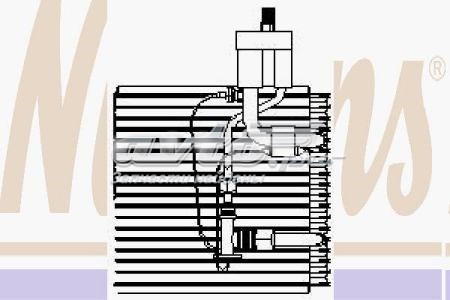 92041 Nissens evaporador, aire acondicionado