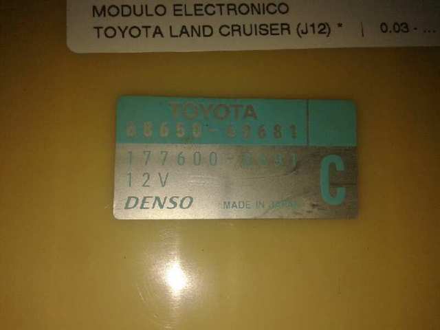 Unidad de control aire acondicionado 8865060681 Toyota