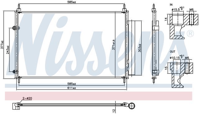 Comprar 350615 NRF Condensador de aire acondicionado