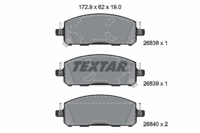 Pastillas freno delanteras Nissan/Infiniti D10605MT2B precio, desde 53,85 EUR