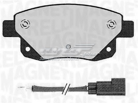 Pastillas de freno traseras MAGNETI MARELLI 363916060273