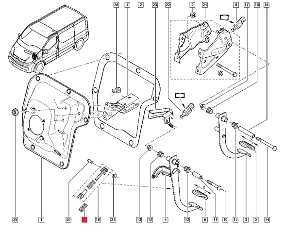 Comprar 91159901 General Motors Resorte del pedal de embrague