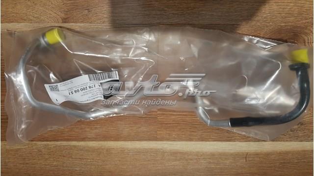 A2782000851 Mercedes conducto aceite, turbocompresor, retorno