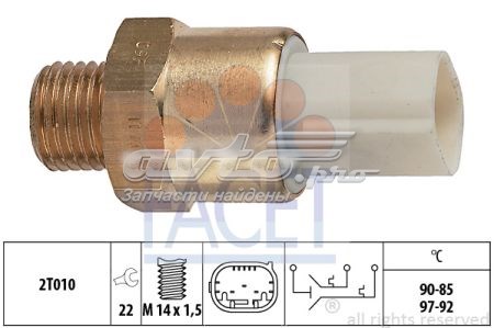 2704 Vernet sensor, temperatura del refrigerante (encendido el ventilador del radiador)