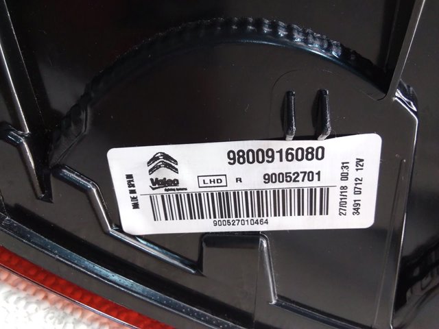 Piloto trasero derecho Peugeot/Citroen 9800916080 precio, desde 132,77 EUR