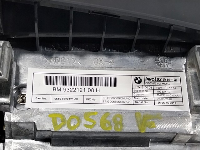 Pantalla 9322121 BMW