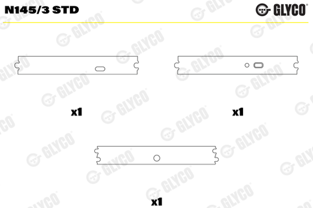 N1453STD Glyco Juego de cojinetes de árbol de levas, estándar