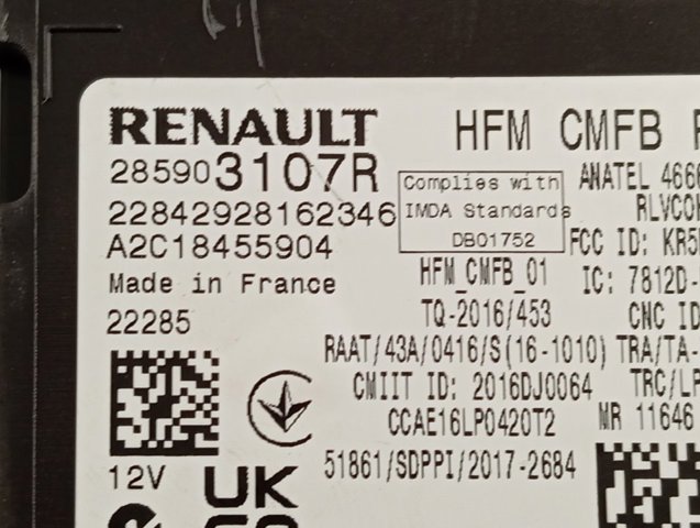  Renault (RVI) 285903107R