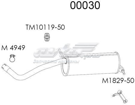 Silenciador trasero Starline 4016402 precio, desde 66,81 EUR