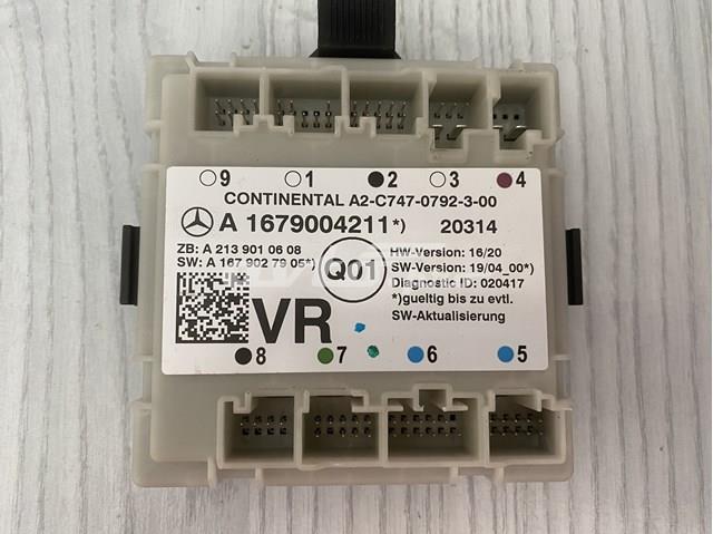 Unidad de confort de la puerta delantera A1679004211 Mercedes