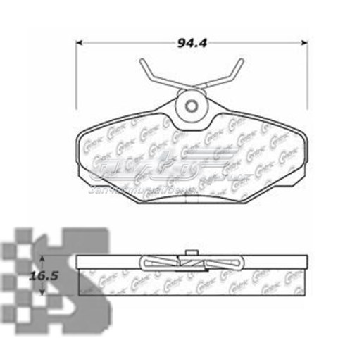 10206100 Centric Parts pastillas de freno traseras