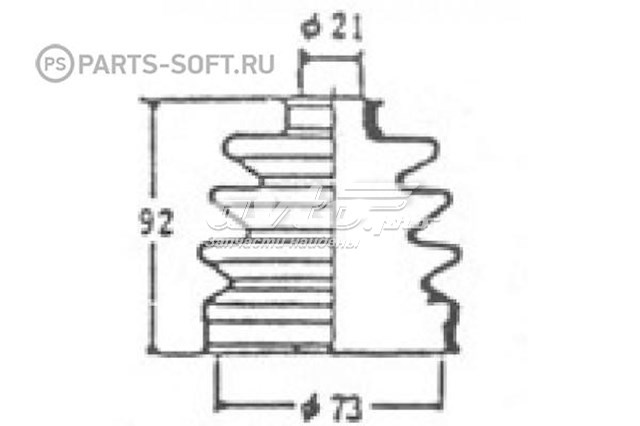 CD29001 Jikiu fuelle, árbol de transmisión delantero exterior