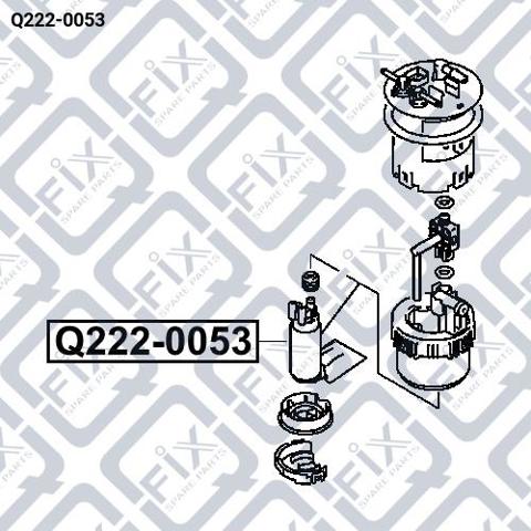Elemento de turbina de la bomba de combustible Q2220053 Q-fix