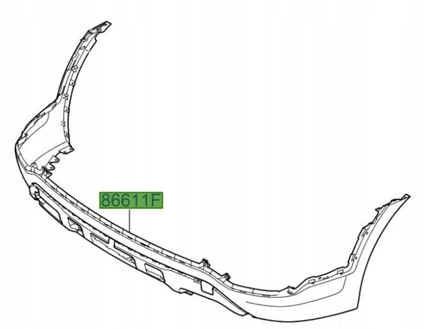 Paragolpes trasero, parte inferior  Hyundai/Kia 866502W500