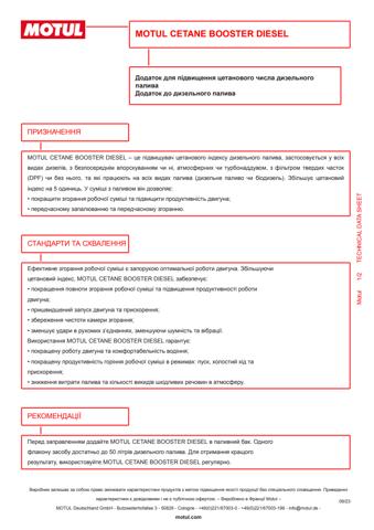 Comprar 101615 Motul Aditivos del sistema de combustible para motores diésel