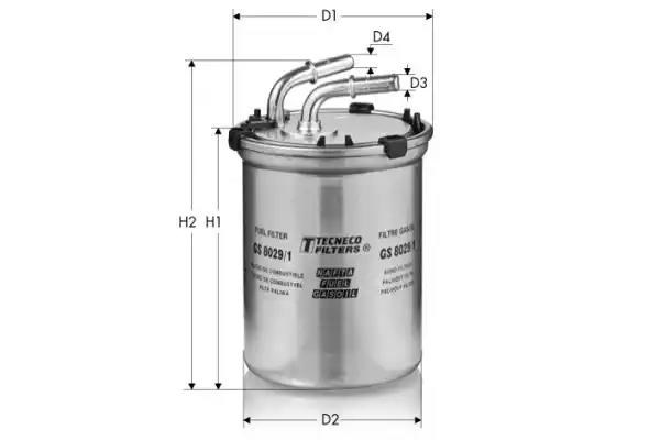 GS80291 Tecneco filtro combustible