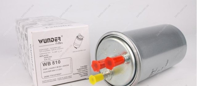 Filtro de combustible WB810 Wunder