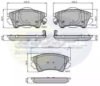 Pastillas de freno delanteras COMLINE CBP31680