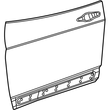 68442761AA Chrysler bisagra de puerta delantera izquierda