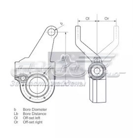 Eje De Freno De Disco Trinquete Delantero DIESEL TECHNIC 461589