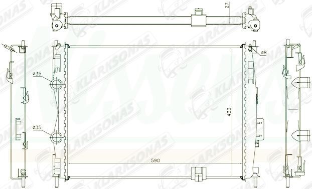 Comprar 21400JD900 Nissan/Infiniti Radiador de auto