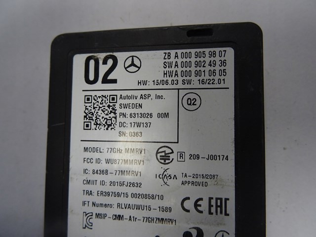 Comprar A0009059807 Mercedes 