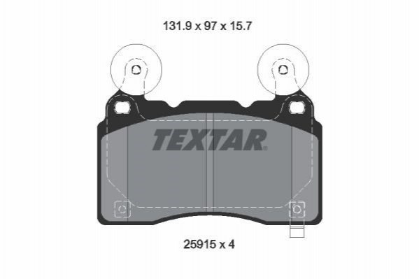 2591501 Textar pastillas de freno delanteras