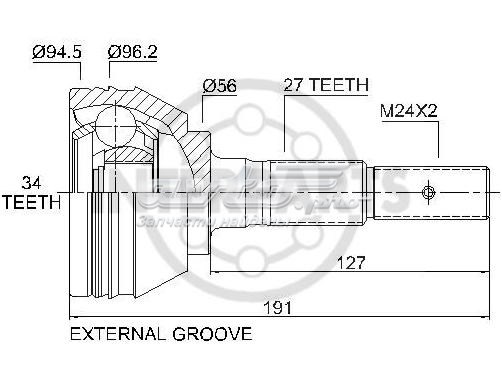 GM1-00-079 Interparts junta homocinética exterior delantera