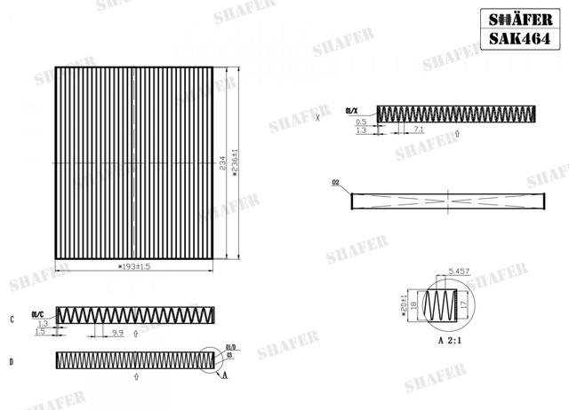 Comprar SAK464 Shafer Filtro de aire del habitáculo