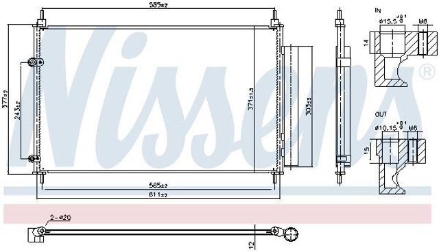 Condensador NRF 350615
