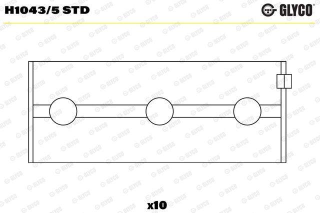 Juego de cojinetes de cigüeñal, estándar, STD Glyco H10435STD precio, desde 42,50 EUR